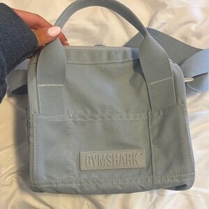 Gymshark Light grey/blue MINI gym duffle Bag